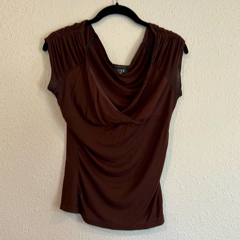 A Byer, brown colored, size s, polyester